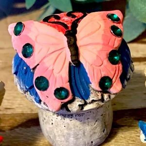 🦋 BUTTERFLY MUSHROOM FIGURINE 🦋